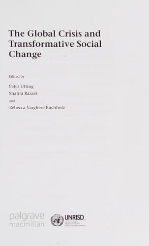 The global crisis and transformative social change