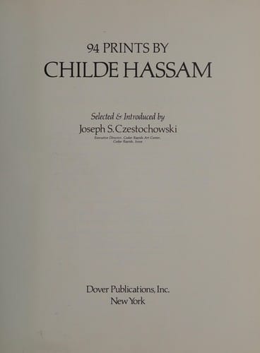 94 prints by Childe Hassam