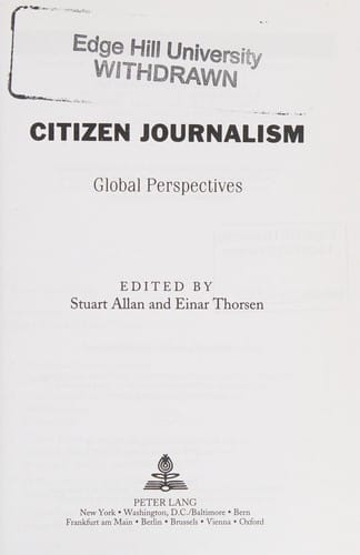 Citizen journalism