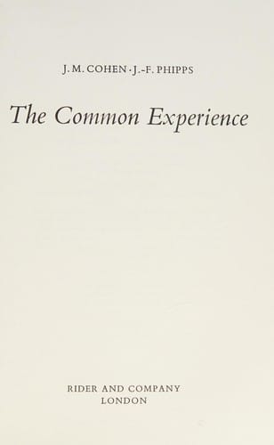 The Common experience
