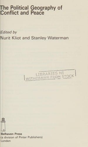 The Political geography of conflict and peace