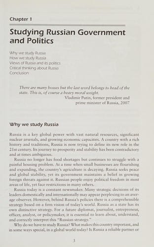 Russian Government and Politics (Comparative Government and Politics)