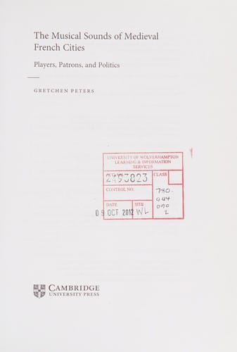 The musical sounds of medieval French cities