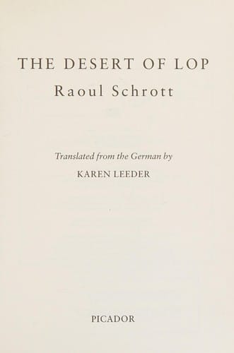 The Desert of Lop