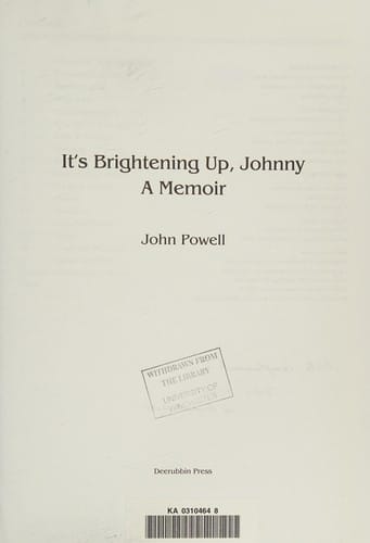 It's brightening up, Johnny