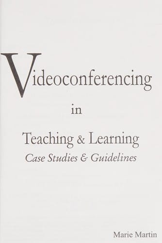 Videoconferencing in teaching & learning