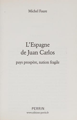 L' Espagne de Juan Carlos