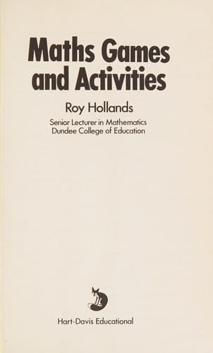 Maths games and activities