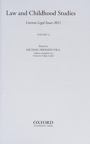 Law and childhood studies