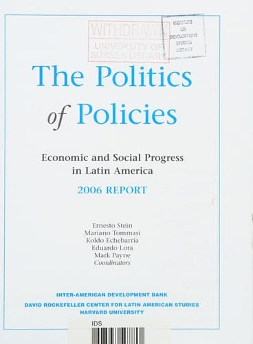 The politics of policies
