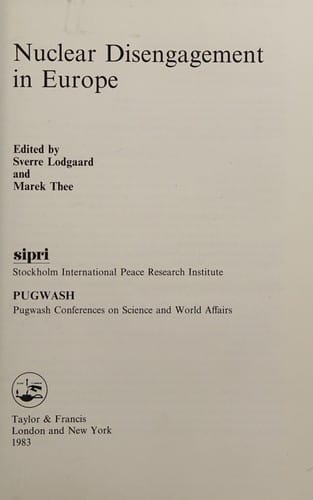 Nuclear disengagement in Europe