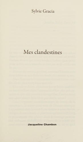 Mes clandestines