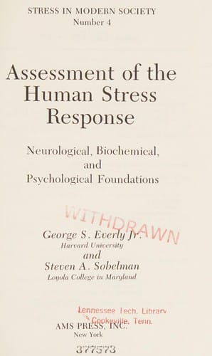 Assessment of the human stress response