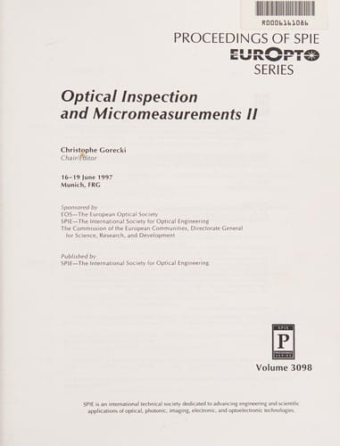 Optical inspection and micromeasurements II