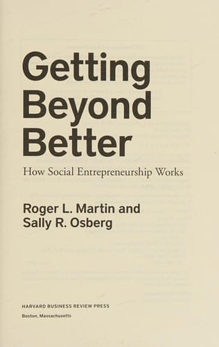 Getting beyond better