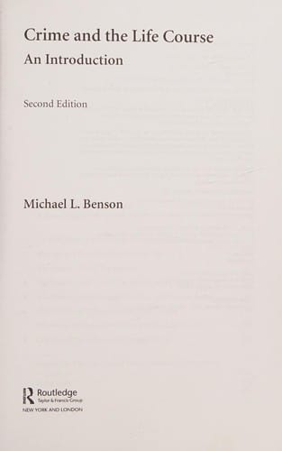 Crime and the lifecourse