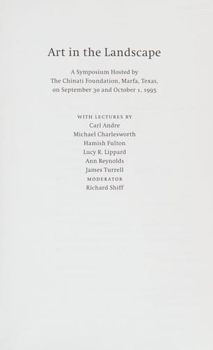 Art in the landscape