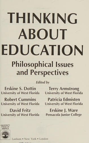 Thinking about education