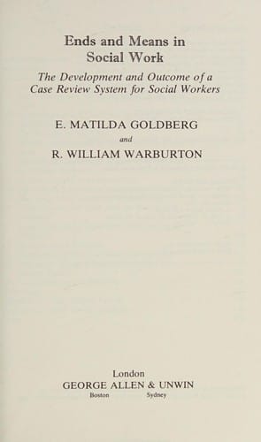Ends and means in social work