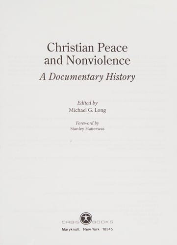 Christian peace and nonviolence
