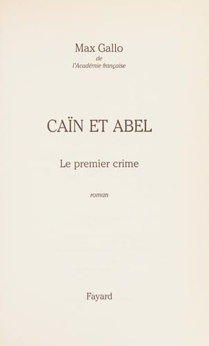 Caïn et Abel