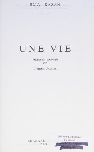 Une vie