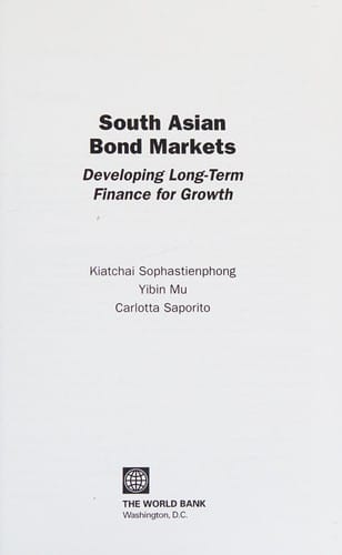South Asian bond markets