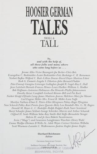 Hoosier German tales small & tall