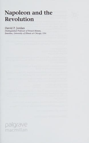 Napoleon and the Revolution