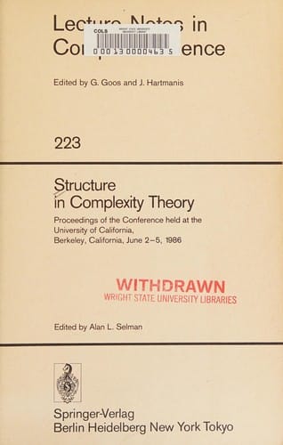 Structure in complexity theory