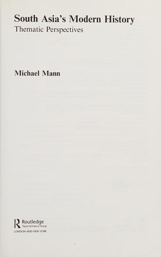 South Asia's modern history