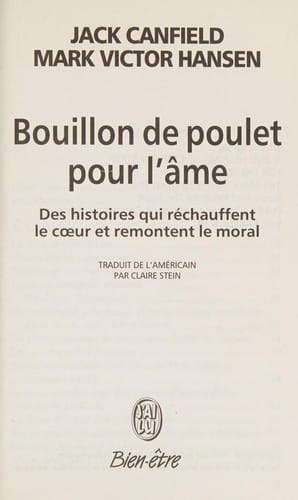 Bouillon de poulet pour l'âme