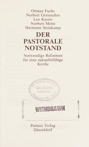 Der Pastorale Notstand