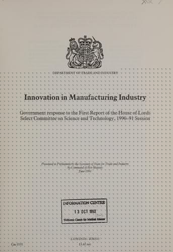 Innovation in manufacturing industry