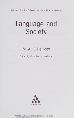 Language and society