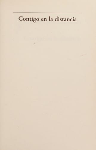Contigo en la distancia