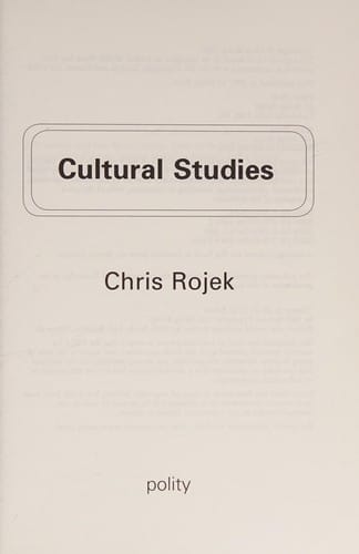 CULTURAL STUDIES