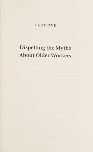 Managing the older worker