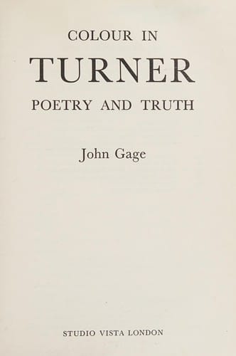 Colour in Turner