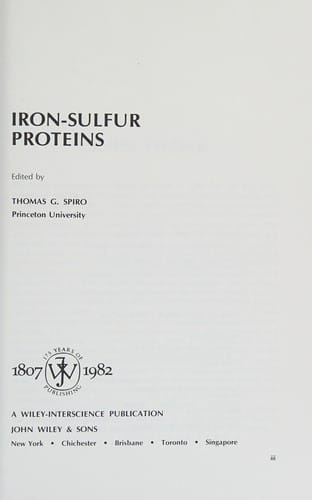 Iron-sulfur proteins