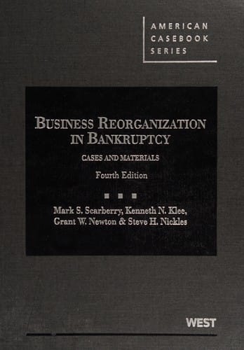 Business reorganization in bankruptcy