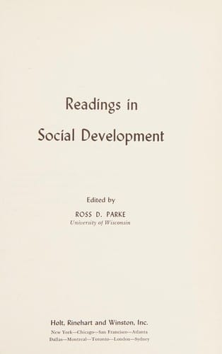 Readings in social development