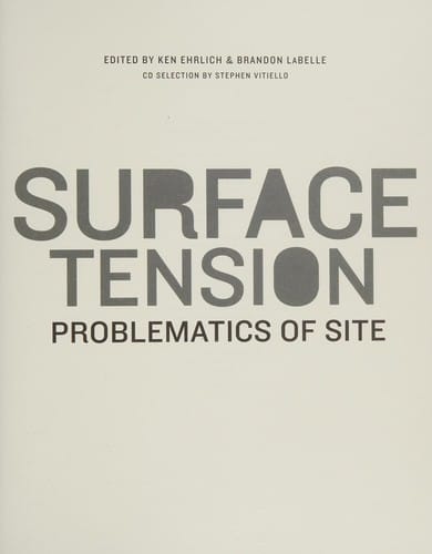 Surface tension