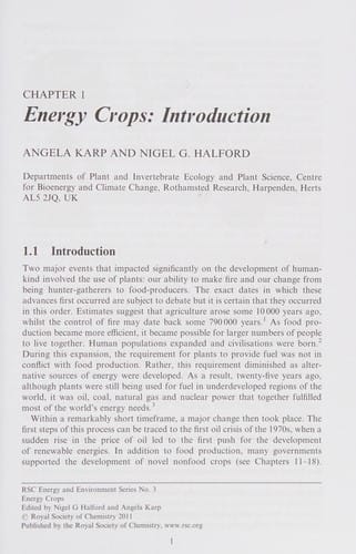 Energy crops