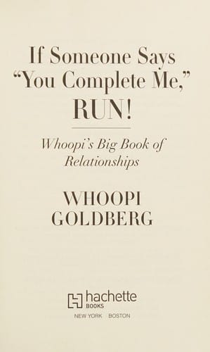 If someone says "You complete me," run!