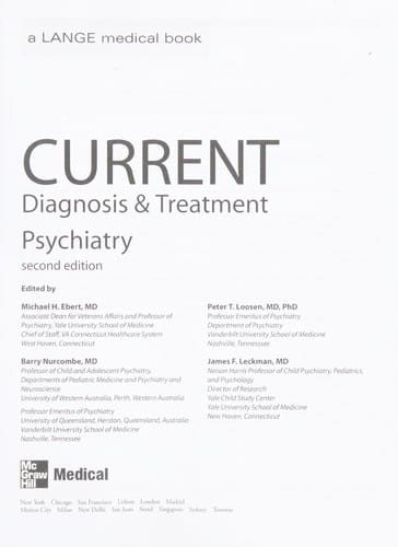 Current diagnosis & treatment in psychiatry