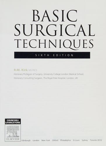 Basic surgical techniques
