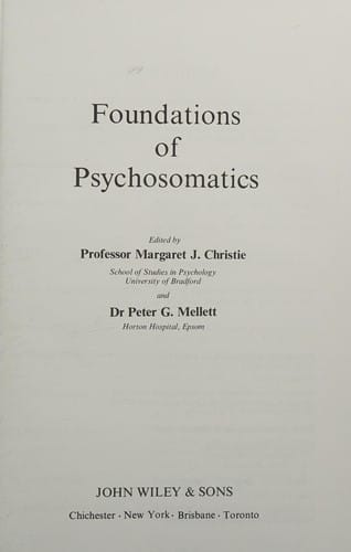 Foundations of psychosomatics