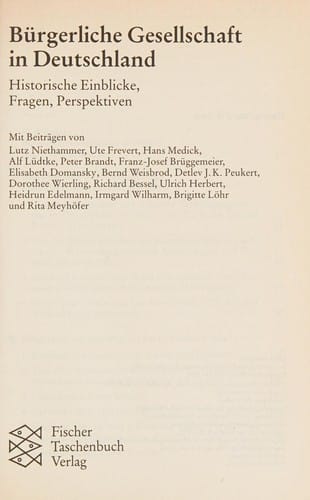 Bürgerliche Gesellschaft in Deutschland