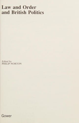 Law and order and British politics